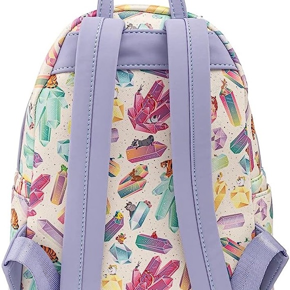 NWT 🔮 Loungefly Disney Crystal Sidekicks All Over Print Backpack - Picture 4 of 7